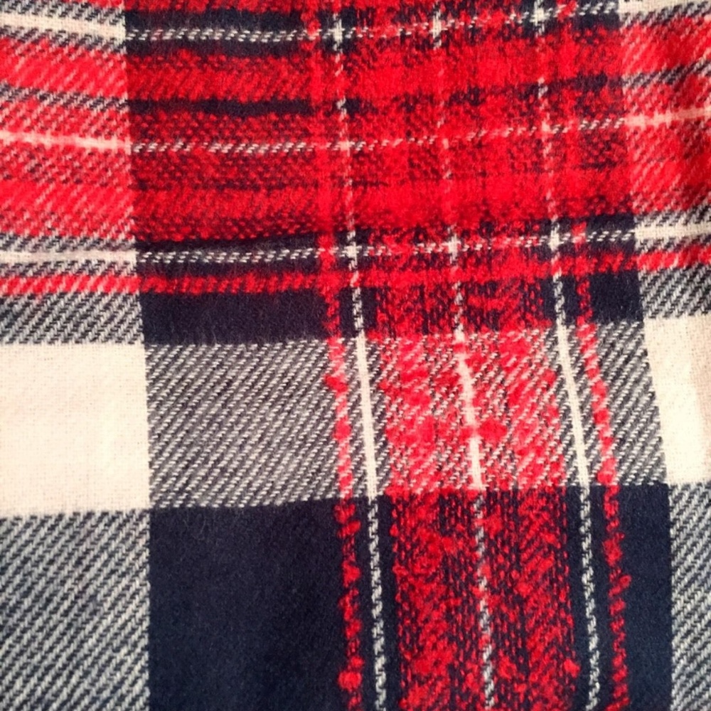 ZARA Checked Wraparound Scarf:Multi Color, Size:M - Picture 3 of 3